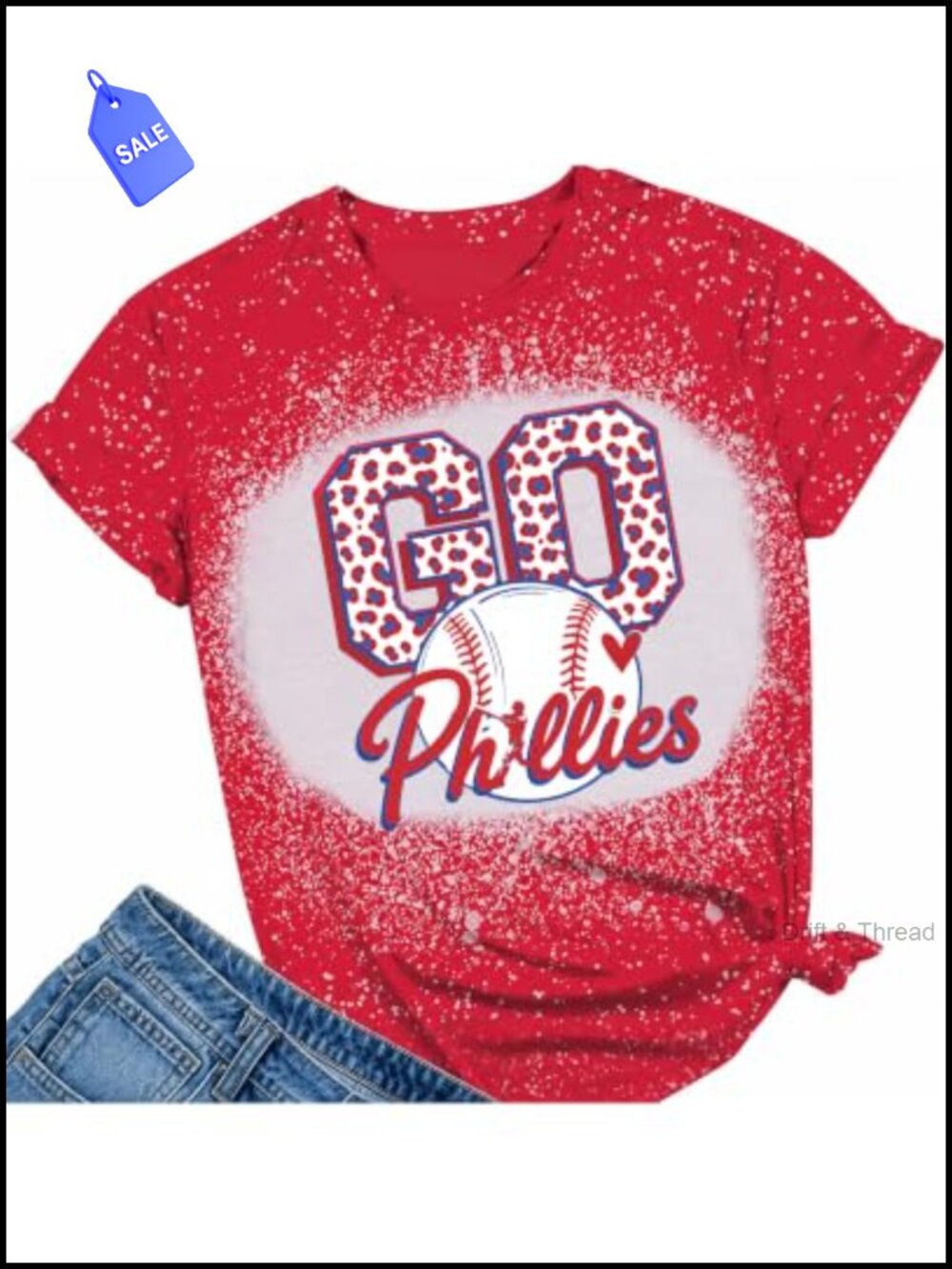 Women's Cotton Blend Game Day T-Shirt Short Sleeve Crew Neck Casual